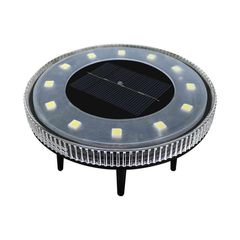 Lumière souterraine solaire imperméable extérieure de couverture claire lumineuse élevée IP68 12 LED