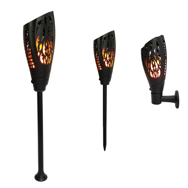 Lumière extérieure imperméable de voie de torche de flamme solaire de 99 LED