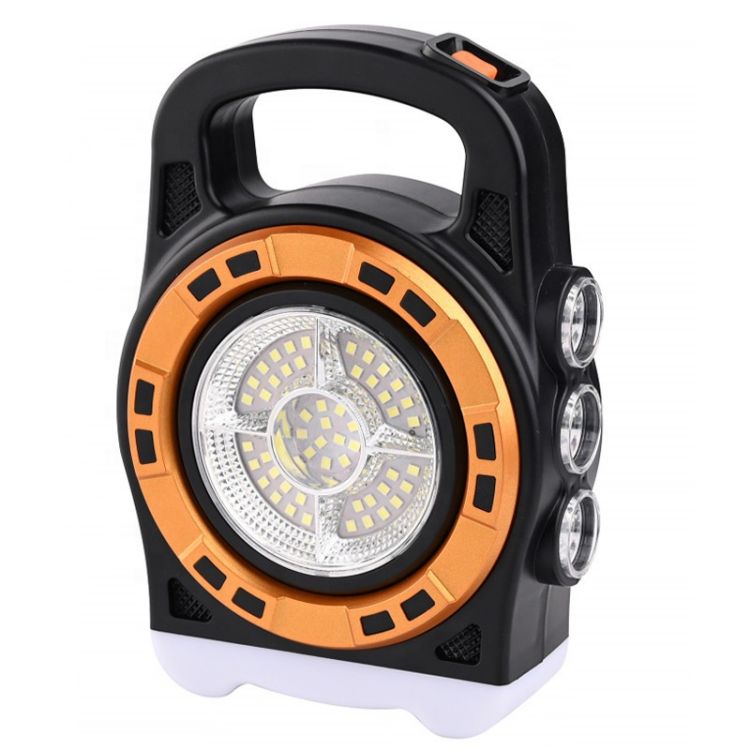 Lampe de poche solaire Portable imperméable d'extérieur, 5w Led, lumière de Camping