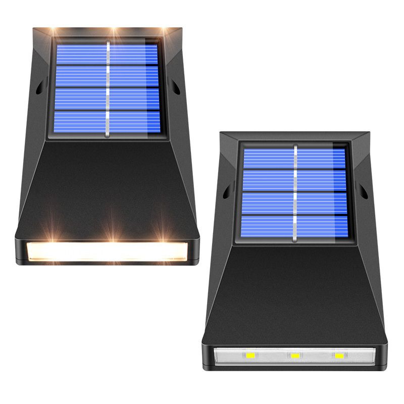 Applique murale étanche extérieure avec capteur à énergie solaire IP65, 6 LED, pour porte LED