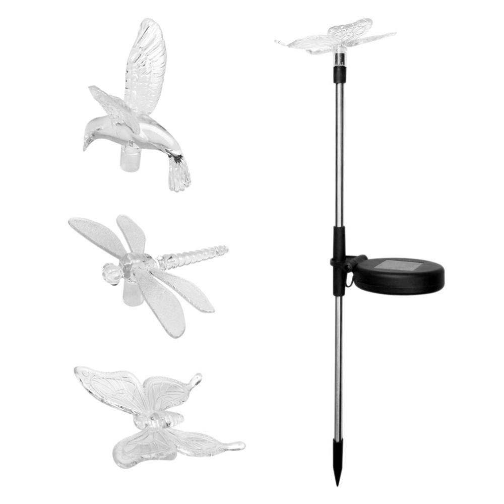 Lumière extérieure de bâton menée par papillon de colibri solaire