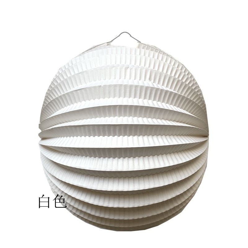 Lanterne ronde suspendue en papier pastèque blanche, taille variable, pour mariage chinois, intérieur