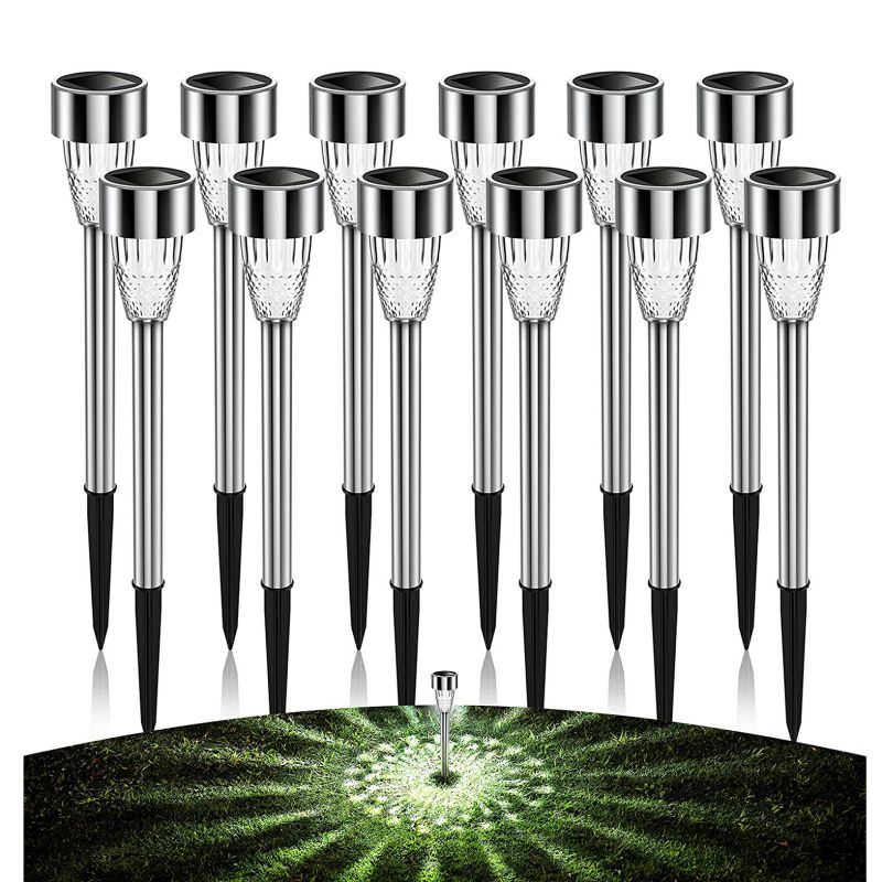 Lumière solaire extérieure menée inoxydable de voie de jardin de cour